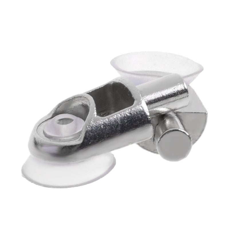 BCP 30pcs 5mm Silver Tone Clear Suction Cup Glass Shelf Support Holder Metal Pin - Image 3